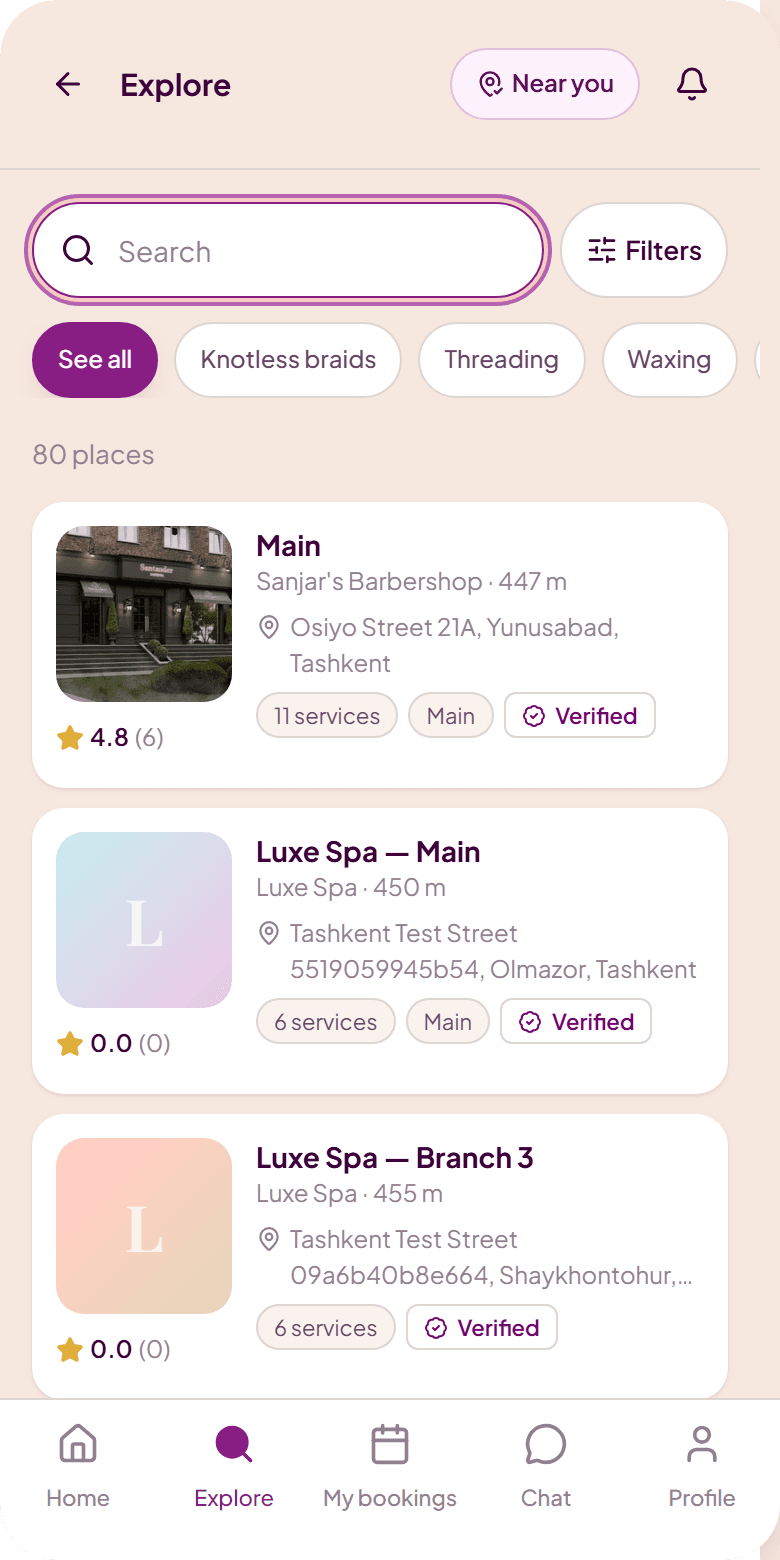 Bellus client app discovery